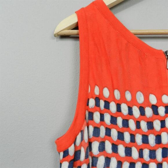 NIC+ZOE Sweater Knit Dress Size XL Multicolor Geometric Knee Length Fit and Flar - Picture 12 of 12